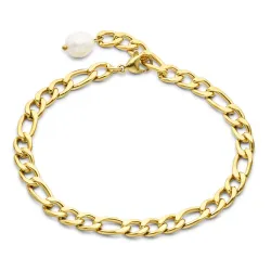 vanntett ankelkjede i forgylt stål 25 cm x 7,0 mm  - OCEANA