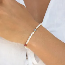 vanntett ankelkjede i forgylt stål 23,5 +3 cm x 4,5mm  - OCEANA