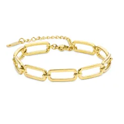 vanntett armbånd i forgylt stål 16 + 5 cm x 7,0 mm  - OCEANA