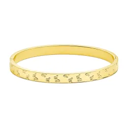 vanntett sommerfugl armring i forgylt stål 60 mm x 5,8 mm  - OCEANA