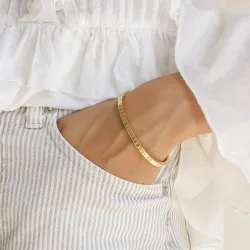 vanntett armring i forgylt stål  x 4,0 mm  - OCEANA