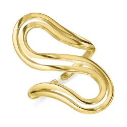 vanntett justerbar ring i forgylt stål - OCEANA