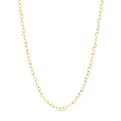 vanntett hjerte halskjede i forgylt stål - OCEANA