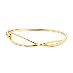 vanntett armring i forgylt stål 68 mm x 11,7 mm  - OCEANA