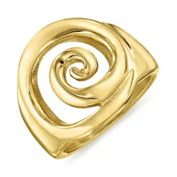 vanntett ring i forgylt stål - OCEANA