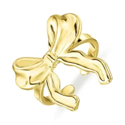 vanntett sløyfe justerbar ring i forgylt stål - OCEANA