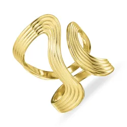 vanntett justerbar ring i forgylt stål - OCEANA