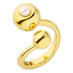 vanntett ring i forgylt stål - OCEANA