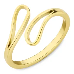 vanntett ring i forgylt stål - OCEANA