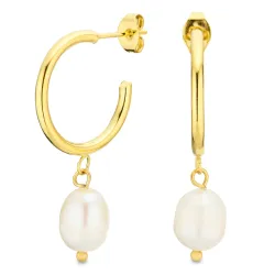 vanntette perle halvcreol i forgylt stål - OCEANA