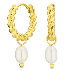 vanntette perle creol i forgylt stål - OCEANA