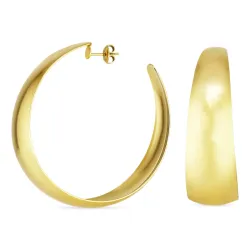 62 mm vanntette øredobber i forgylt stål - OCEANA