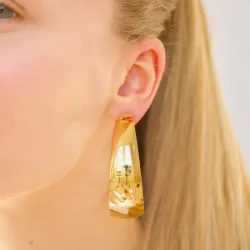 62 mm vanntette øredobber i forgylt stål - OCEANA