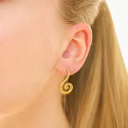 vanntette øredobber i forgylt stål - OCEANA