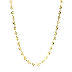 vanntett sommerfugl halskjede i forgylt stål - OCEANA