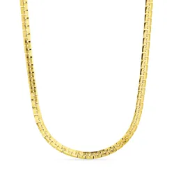 vanntett halskjede i forgylt stål - OCEANA