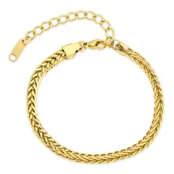 vanntett armbånd i forgylt stål - OCEANA