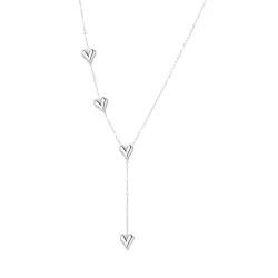 vanntett hjerte halskjede i stål - OCEANA