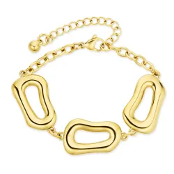 kolleksjonsprøve armbånd i forgylt stål - OCEANA