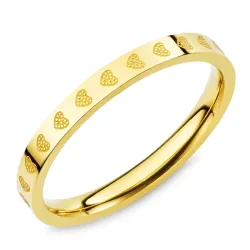 vanntett ring i forgylt stål - OCEANA