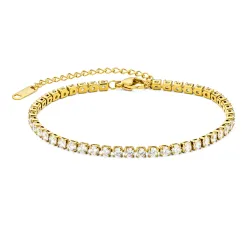 vanntett armbånd i forgylt stål - OCEANA