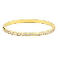 vanntett zirkon armbånd i forgylt stål - OCEANA