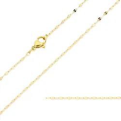 vanntett halskjede i forgylt stål 45 cm x 1,4 mm  - OCEANA