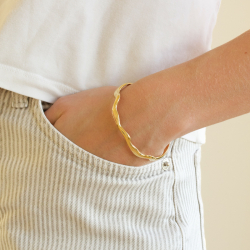 vanntett armring i forgylt stål  x 8,6 mm  - OCEANA