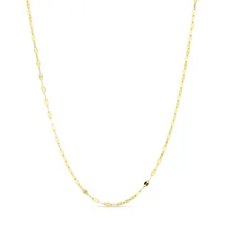 vanntett halskjede i forgylt stål 40+5 cm x 2 mm  - OCEANA