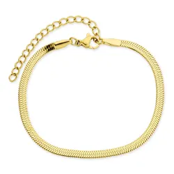 vanntett slangearmbånd i forgylt stål  x 3 mm  - OCEANA