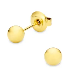 5 mm vanntette ørestikker i forgylt stål - OCEANA