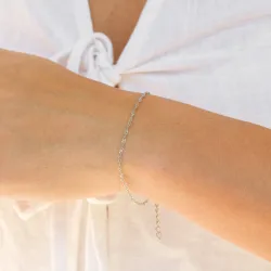 vanntett singapore armbånd i stål  x 1,5 mm  - OCEANA