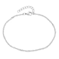 vanntett singapore armbånd i stål  x 2,0 mm  - OCEANA