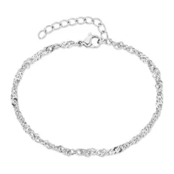 vanntett singapore armbånd i stål  x 2,5 mm  - OCEANA