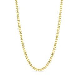 vanntett halskjede i forgylt stål - OCEANA