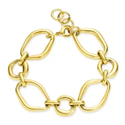 vanntett armbånd i forgylt stål - OCEANA