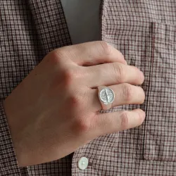 vanntett stjerne ring i stål