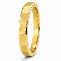 vanntett ring i forgylt stål