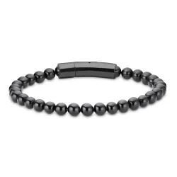 vanntett onyks armbånd i stål