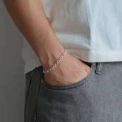 vanntett armbånd i stål  x 5,0 mm 