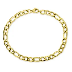 vanntett armbånd i forgylt stål  x 5,0 mm 