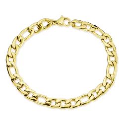 vanntett armbånd i forgylt stål  x 7,0 mm 