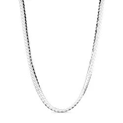 vanntett halskjede i stål  x 6,50 mm 