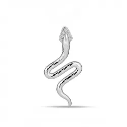 slange zirkon anheng med halskjede i sølv