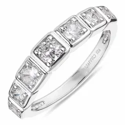 zirkon ring i sølv
