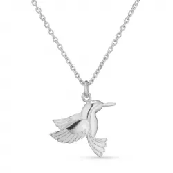 fugl halskjede i sølv med anheng i sølv