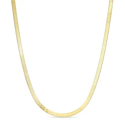 flat slangehalskjede i forgylt sølv 40 plus 5 cm x