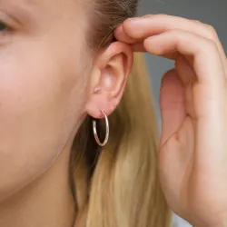 25 mm halvcreol i sølv