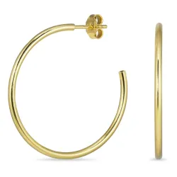 33 mm halvcreol i forgylt sølv