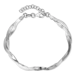 armbånd i sølv 16 + 3 cm x 5,4 mm
